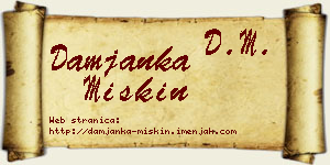Damjanka Miskin vizit kartica